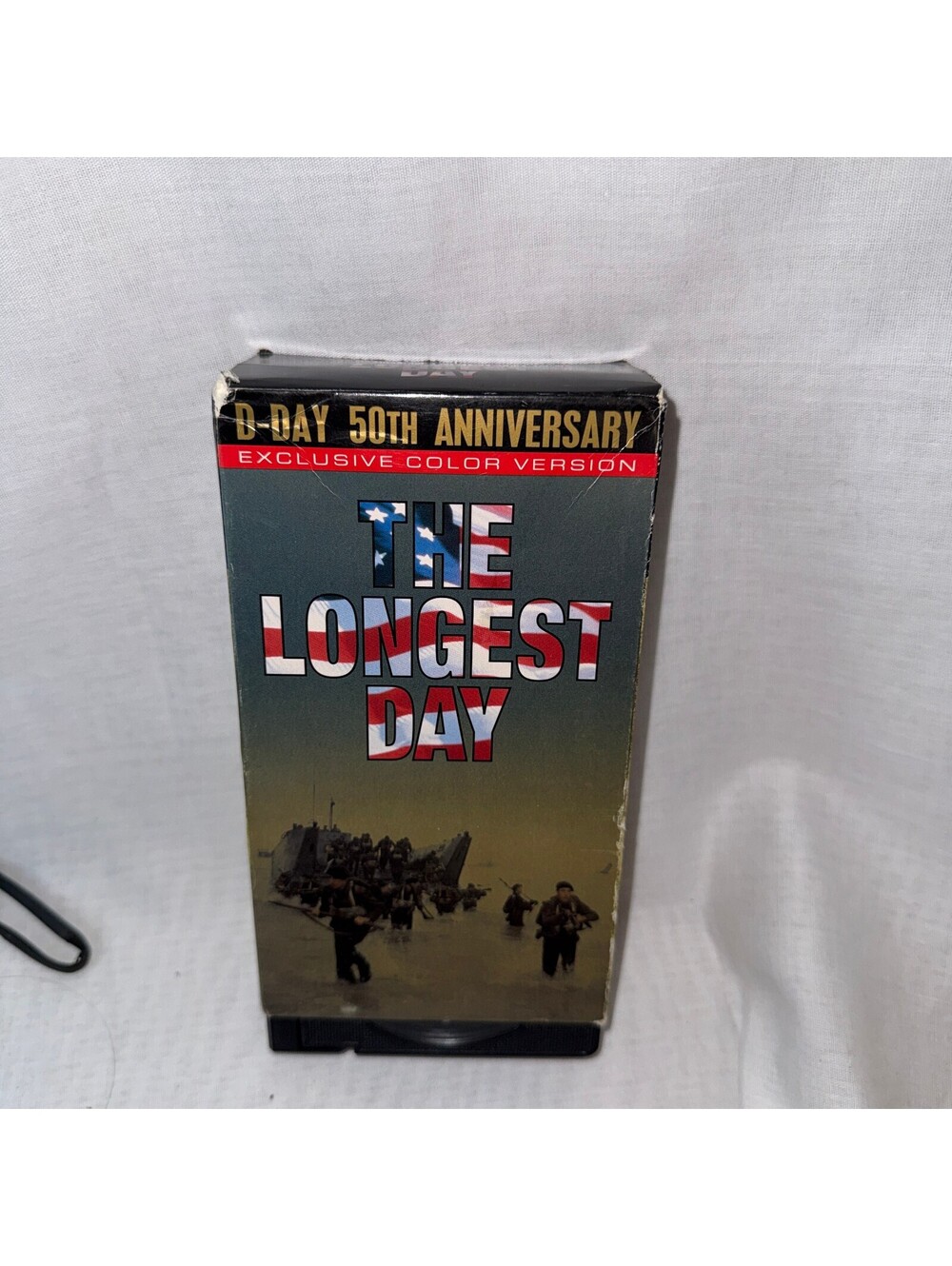 The Longest Day VHS 2-Tape D-Day 50th Anniversary Color Version War Film